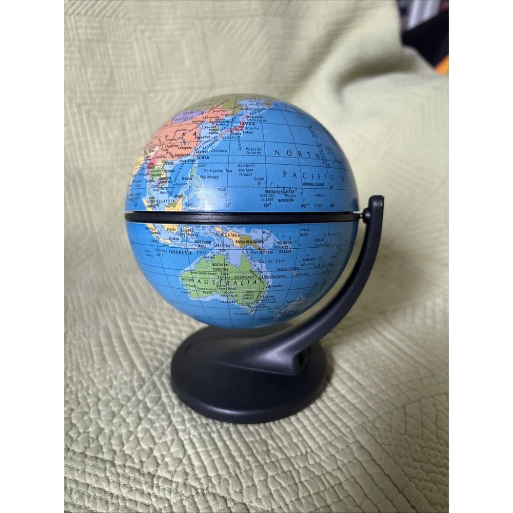 Replogle Desk Size Mini Globe 2001 World 6'' Educational Map Decor